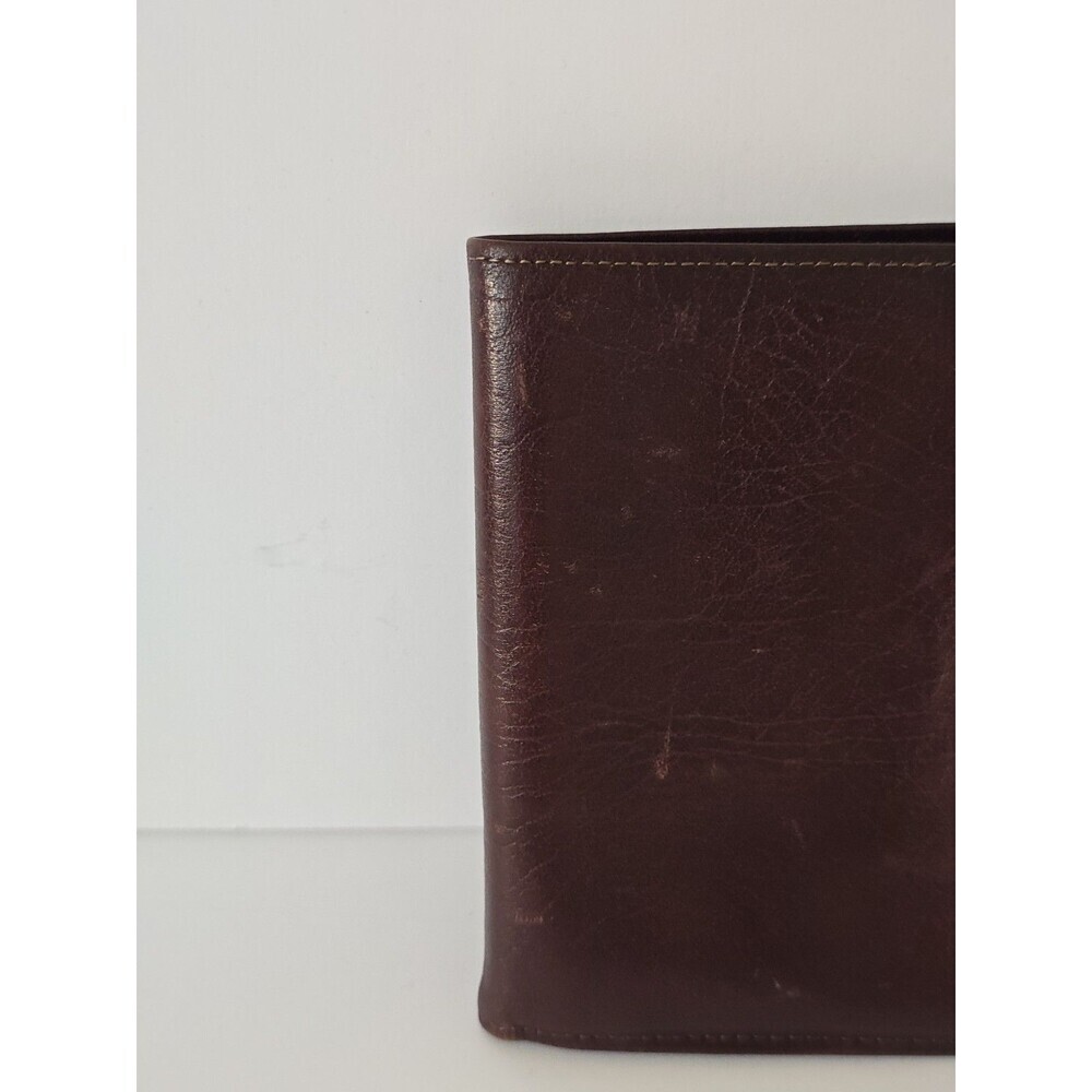La Garde By Rofs Vintage Brown Leather Cowhide Wallet Bifold Card Holder - Picture 3 of 9